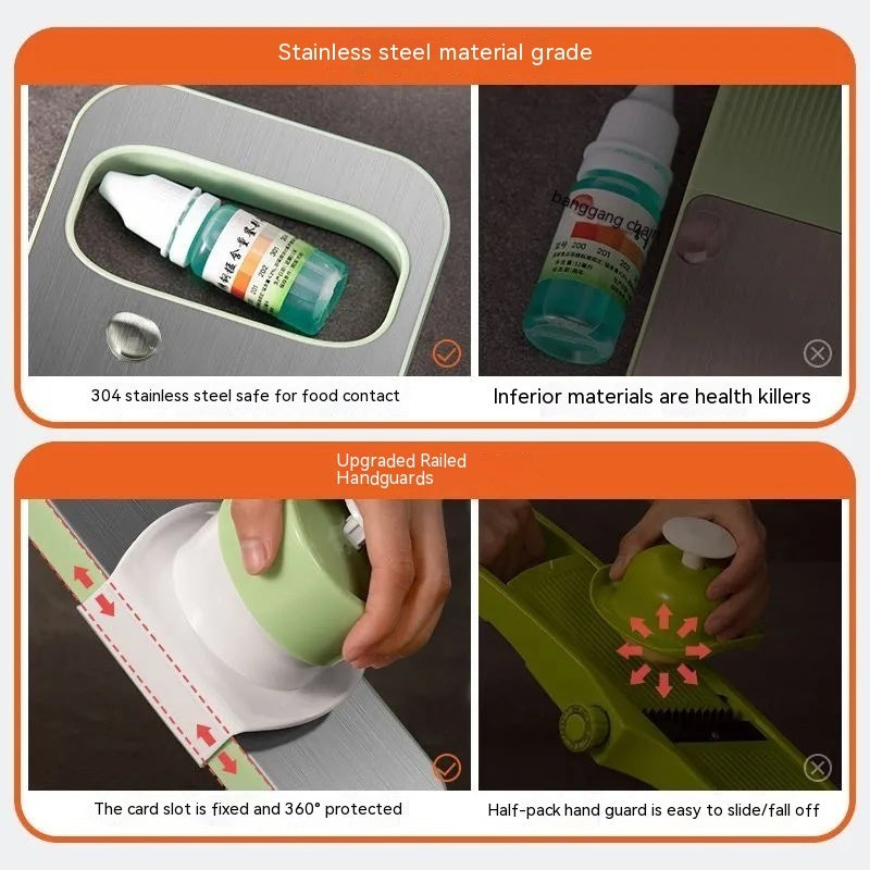 Multi-function Vegetable Chopper Household Stainless Steel Kitchen Grater