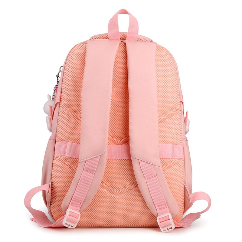 Primary School Student Schoolbag Lightweight And Large Capacity Contrast Color