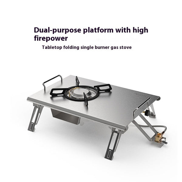 Portable gas stove for outdoor camping
