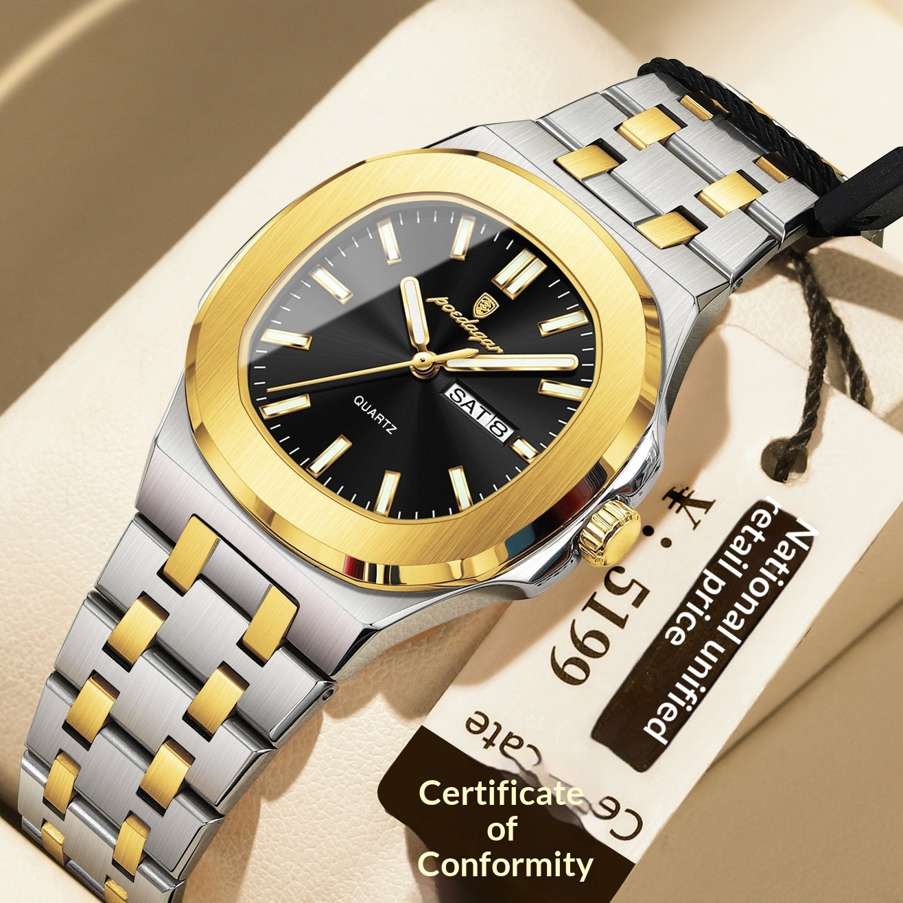 Ultra-thin Watch With Waterproof And Luminous Features