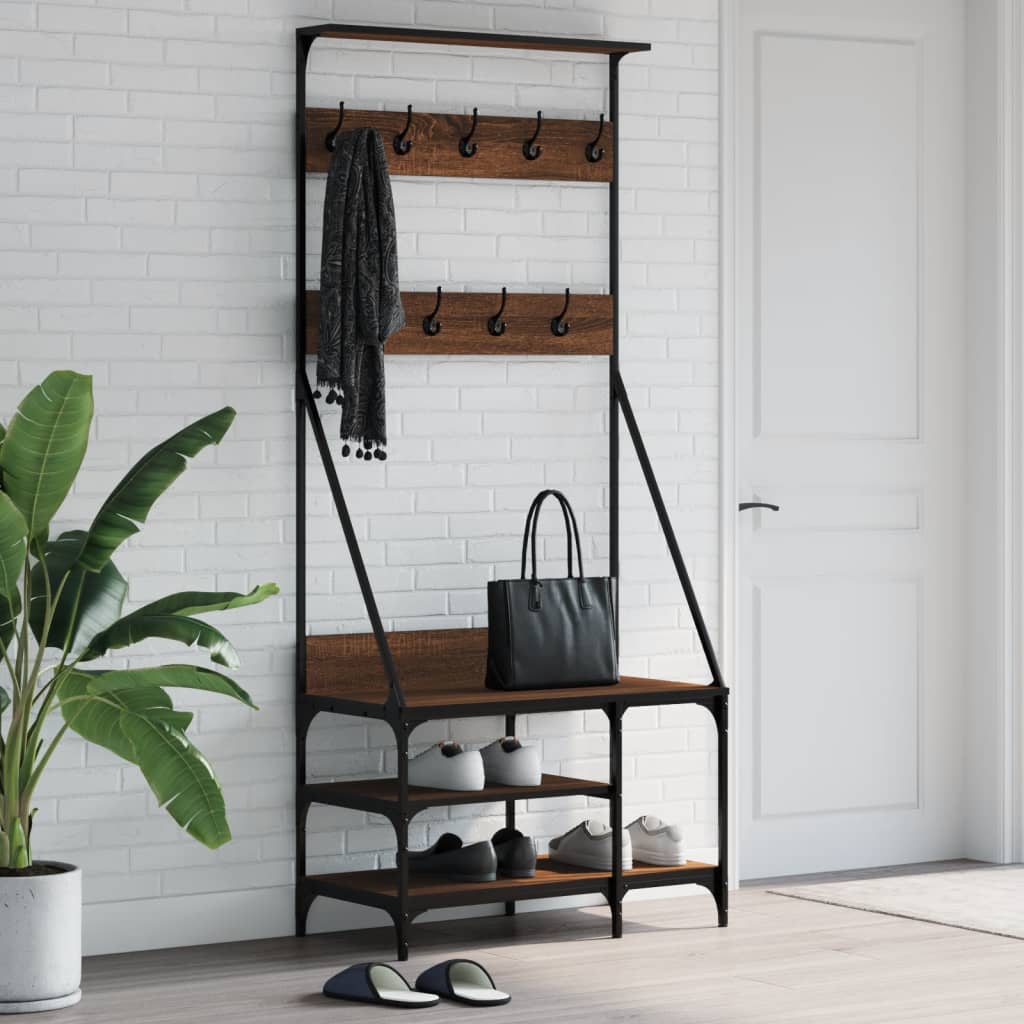 Clothes Rack with Shoe Shelf 80x   Clothes Rack with