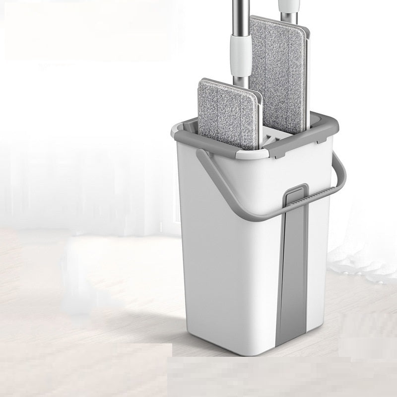 New Hand-free Household Flat Mop Labor-saving Lazy Mop Barrels Wet And Dry Dual-use Lazy Mop