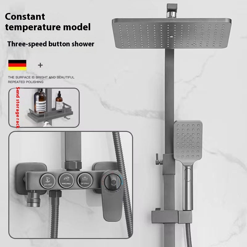 Constant Temperature Digital Display Shower Head Set