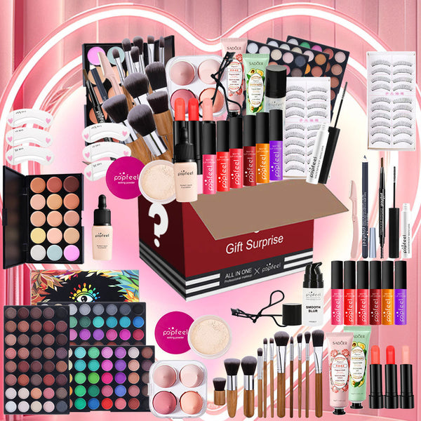 Multi Functional Portable Household Eye Shadow Dish Lip Gloss Set
