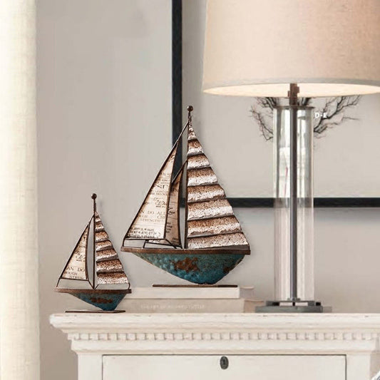 Smooth Sailing Sailing Model Office Decoration Living Room Entrance TV Cabinet