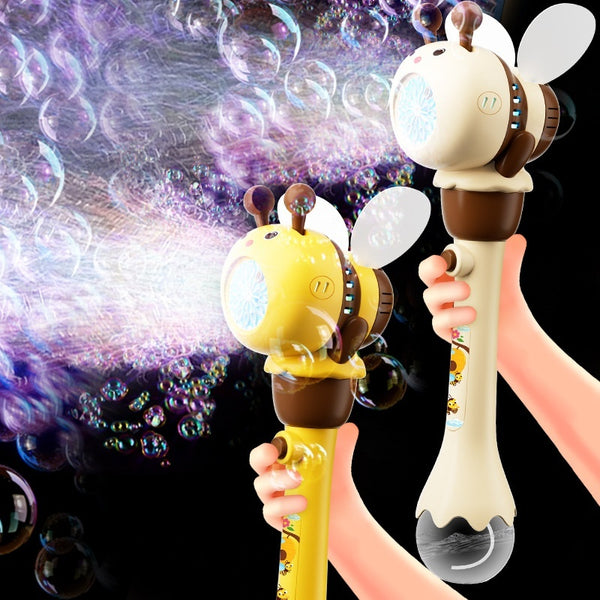 Máquina eléctrica para hacer burbujas con forma de abeja