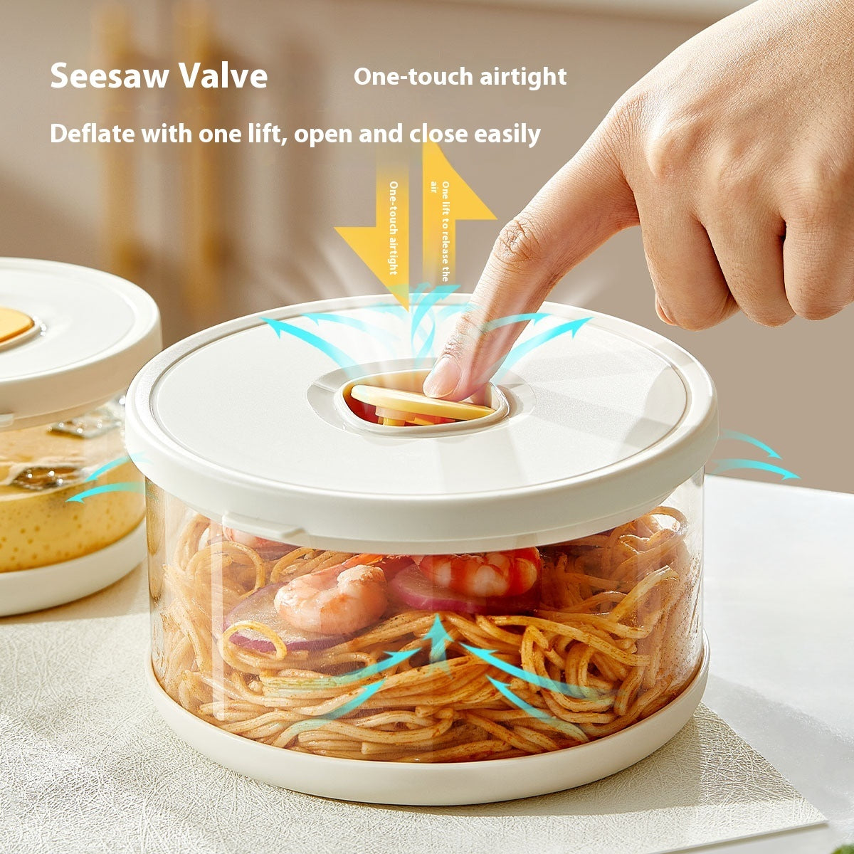 Borosilicate Glass Lunch Box Microwaveable Heating Packing Bento Preservation Compartment