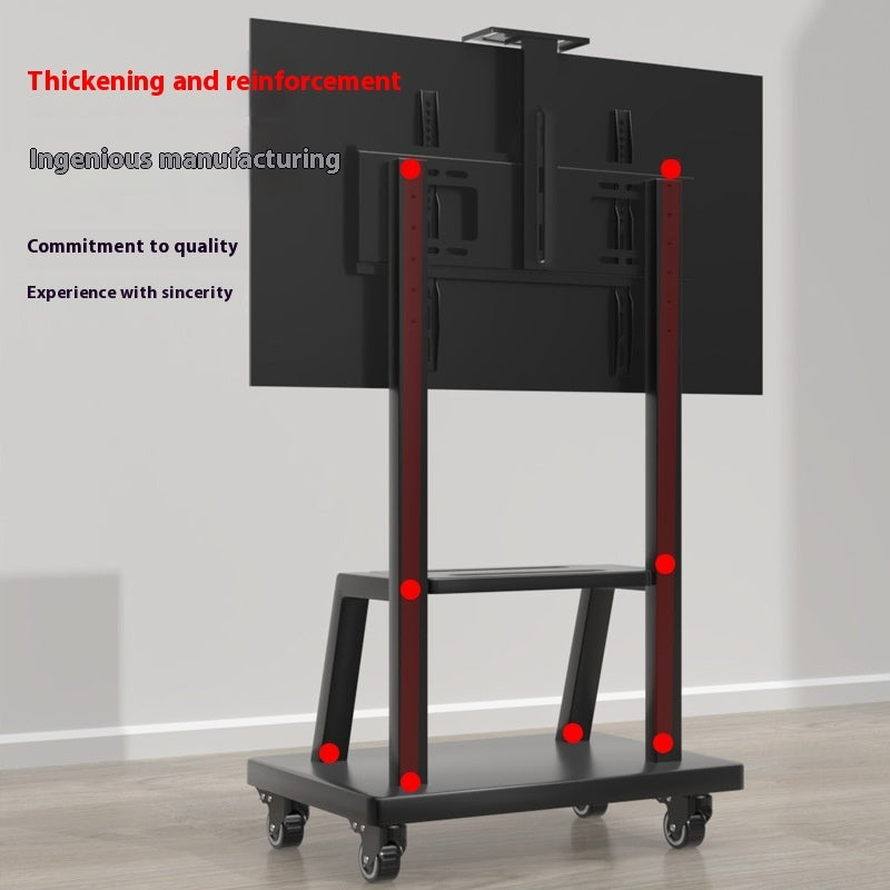 Mobile Adjustable Floor TV Bracket