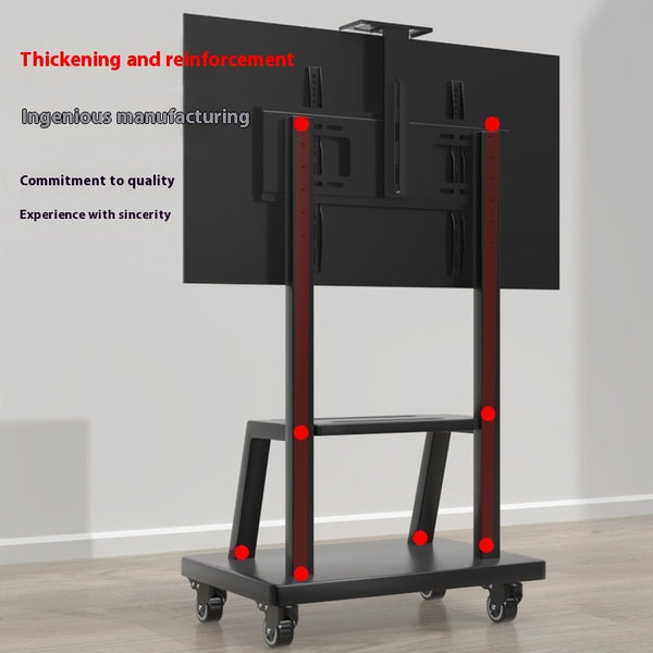 Mobile Adjustable Floor TV Bracket