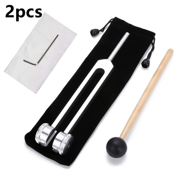 128 Hz Tuning Fork Set Weighted Bio-Acoustic Tuning Fork For Healing Chakra,Sound Therapy,Reliever Stress