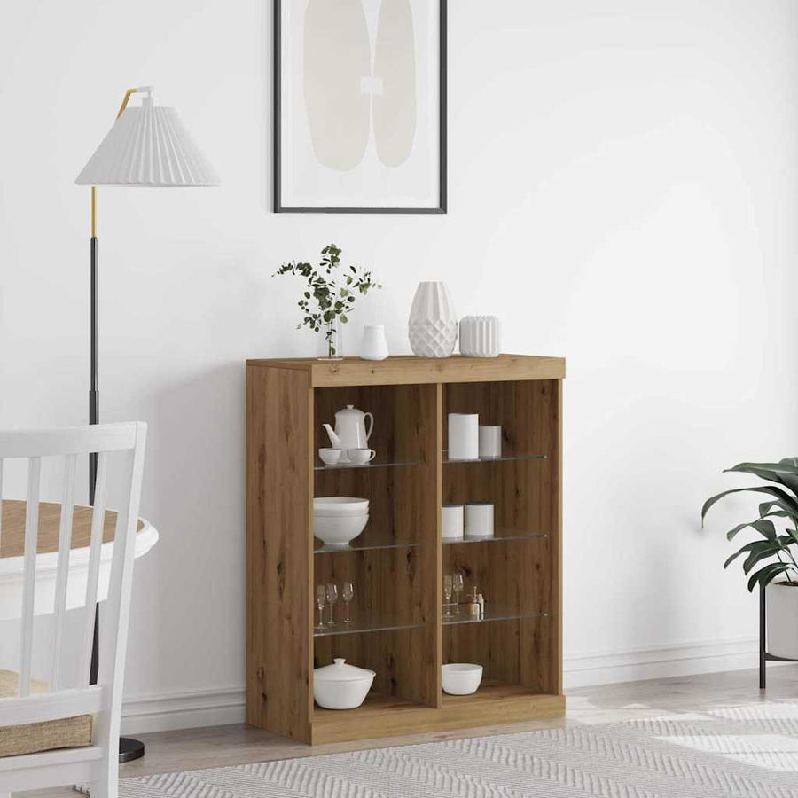 Sideboard Oak Handcrafted 41 x Wood Material