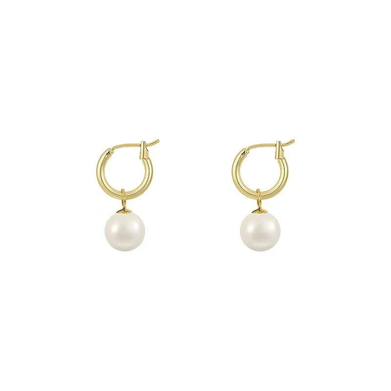 Zircon Pearl All-match Stud Earrings