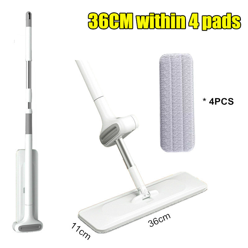 Hand-washing Flat Mop For Wet And Dry