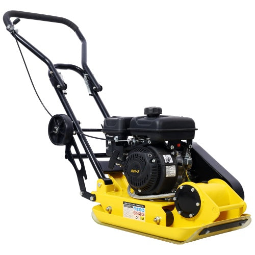 2.5HP Plate Compactor Gas 79.7cc 8200N Force Construction Concrete Tamper Machine Power Paver 19.3 X 12.6 Plate,EPA Compliant