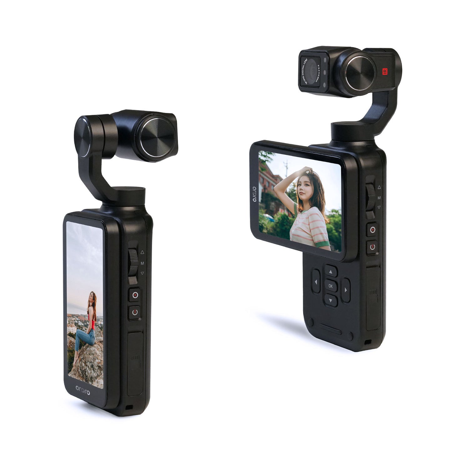 Three-axis Anti-shake PTZ Rotating Screen Camera 4K HD DV Travel Pocket Camera