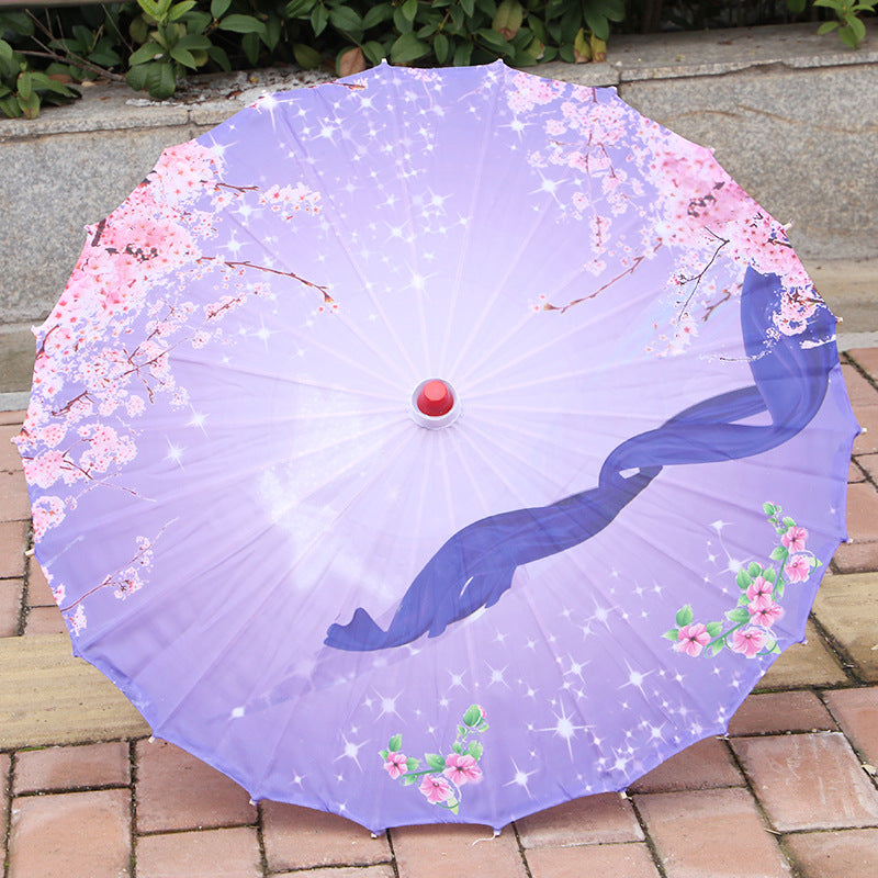 Umbrella Chinese Style Props Dance Printing Silk Umbrella