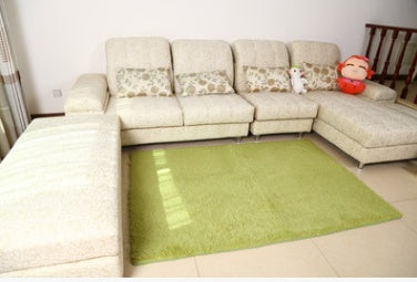 Smooth silk wool carpet, bedroom living room bedside carpet