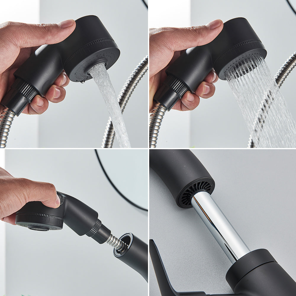 All-copper Pull-out Hot And Cold Face Wash Faucet