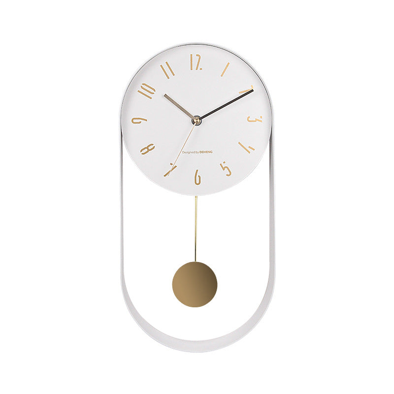 16 Inch Swing Living Room Wrought Iron Wall Clock