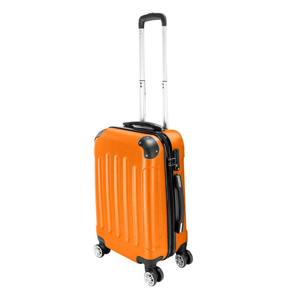 3-in-1 ABS Trolley 20 Zoll, 24 Zoll, 28 Zoll Orange