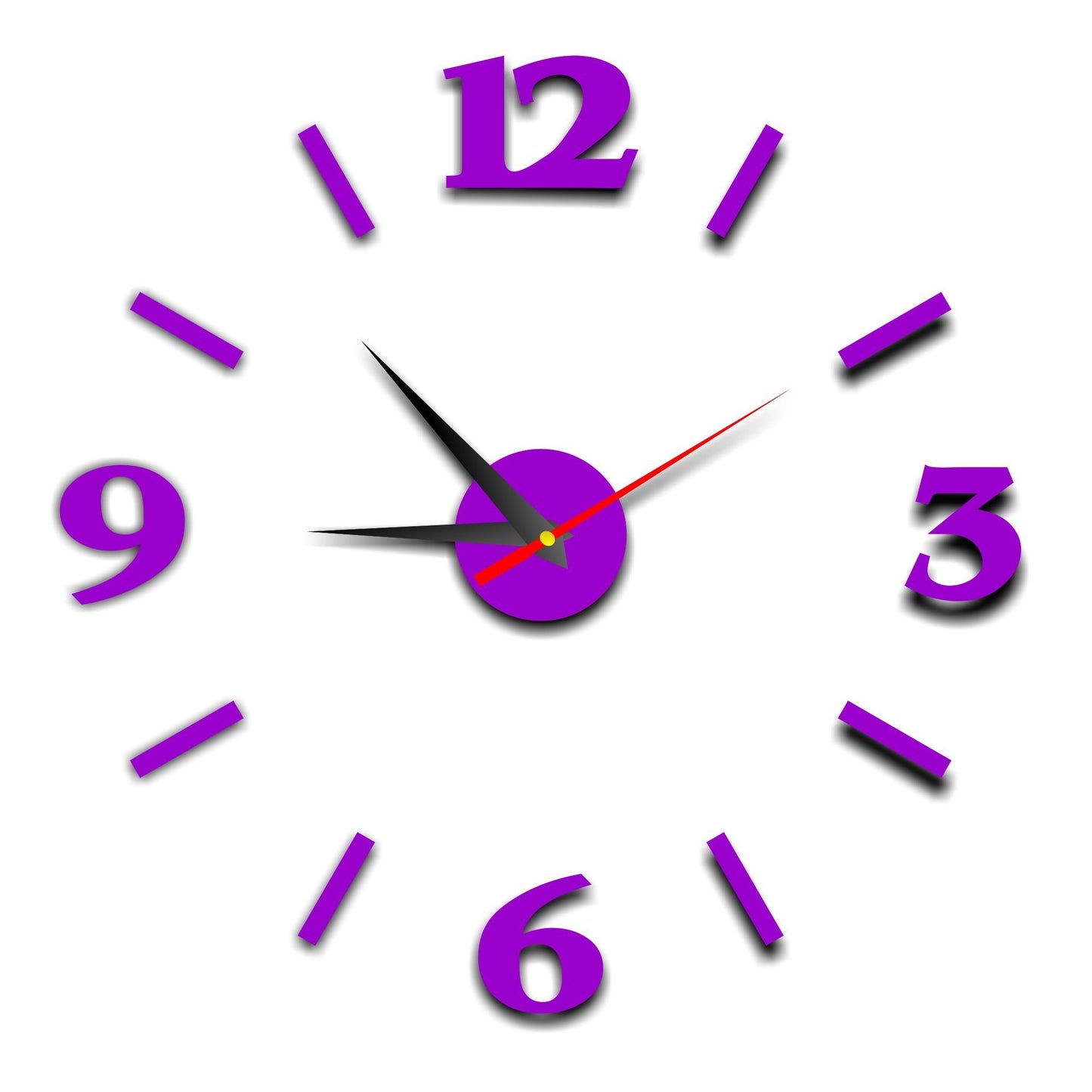 Wall Clock Living Room Personality Clock Large Wall Clock Mute Modern Minimalist Art Digital Clock