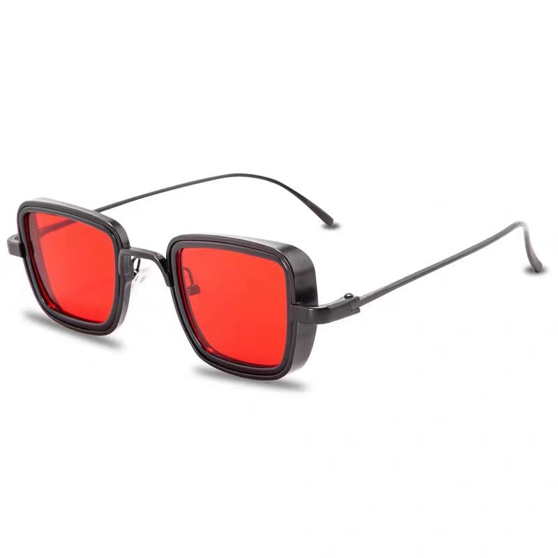 New Indian Sunglasses Square Glasses Retro Thick Edge Metal Trendy Men&#039;s Sunglasses Wholesale