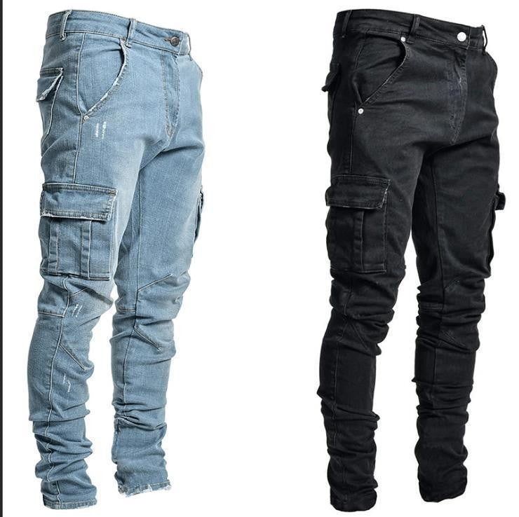 Jeans Men&#039;s Side Pocket Skinny Jeans