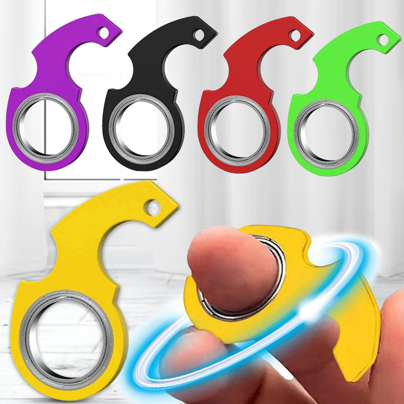 Second Generation Fingertip Spinner Finger Rotation Decompression Keychain Keychainfidget Spinner Decompression Gyro