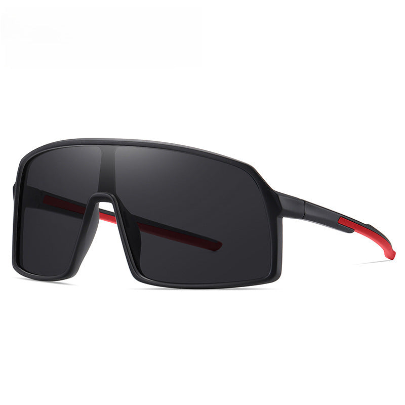 New TR90 One-piece Large-frame Sunglasses Trendy Men&#039;s Polarized Sports Sunglasses Riding Sunglasses Goggles 3034