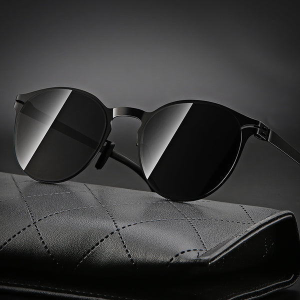 Gafas redondas de nailon y acero inoxidable de metal 