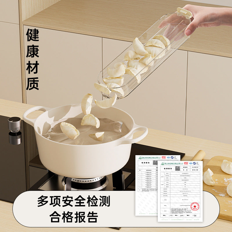 Household Food Grade Kitchen Refrigerator Storage Box Wonton Steamed Stuffed Bun Quick-frozen Crisper Timing Multi-layer Dumpling Box