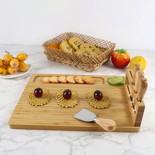 Bread Fruit Cutting Vegetable Butter Complementary Food Board Knife And Fork Four Cutting Board Set Cheese