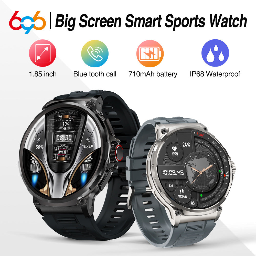 V69 Bluetooth Call Smart Watch 360*360 Large Screen Heart Rate Blood Oxygen Multi-sports Smart Watch