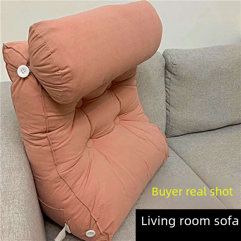 Triangle Waist Bedside Cushion Large Back Cushion Bed Pillow Soft Bag Dormitory Living Room Sofa Tatami Large Pillow