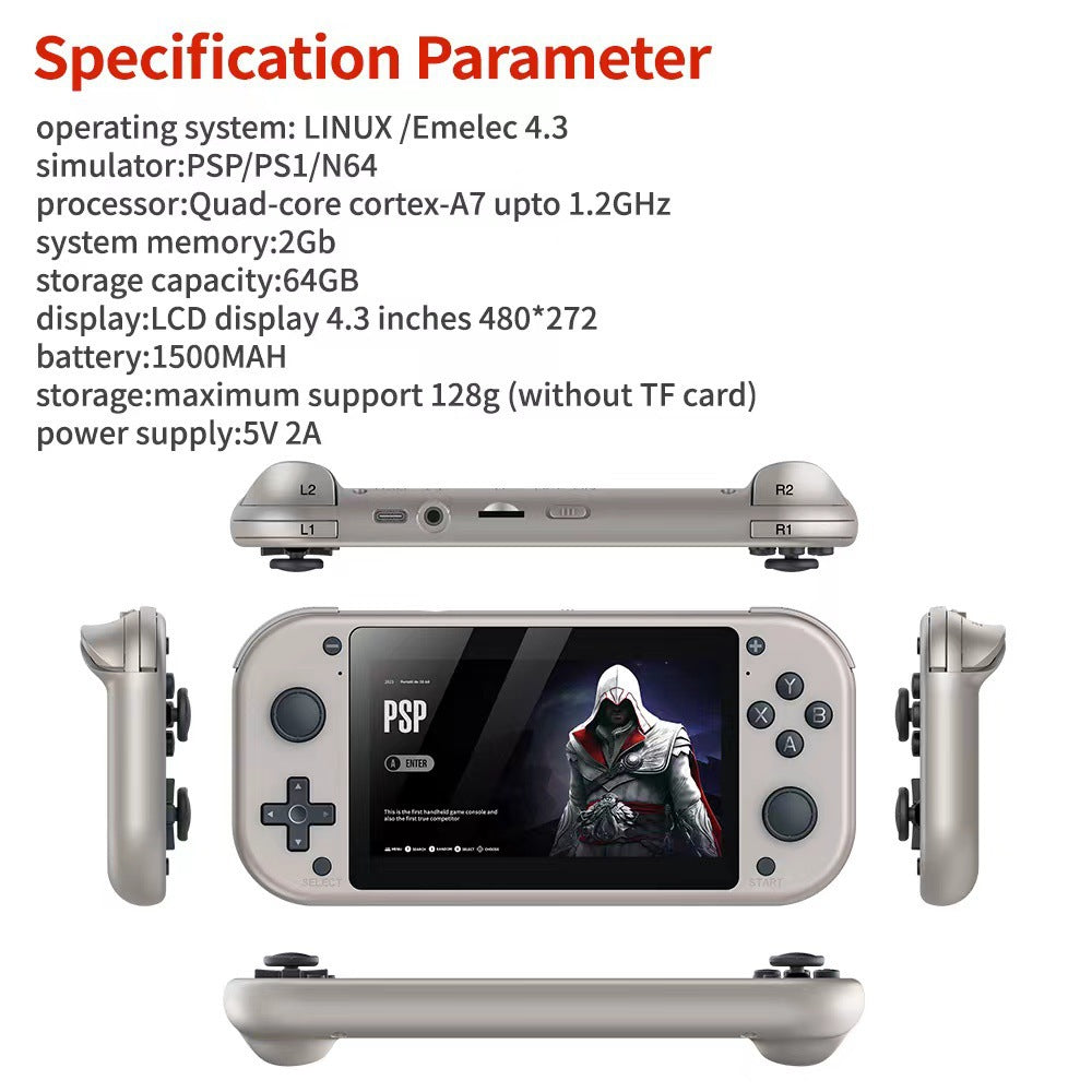 M17 HD PSP TV Game Console Pandora Game Box 4K Wireless Open Source King Of Fighters Street Fighter Game M17