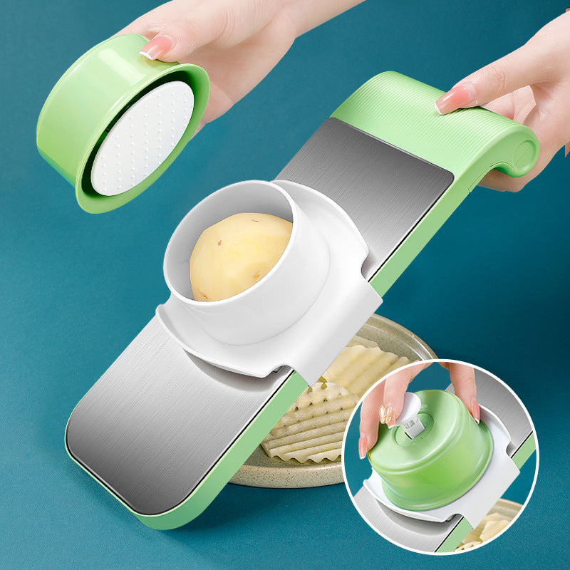 Multifunctional Vegetable Cutter Peeling Potato Shred Artifact Cut Thick Wire Kitchen Household Slicer Grater Grater Scraper Grater