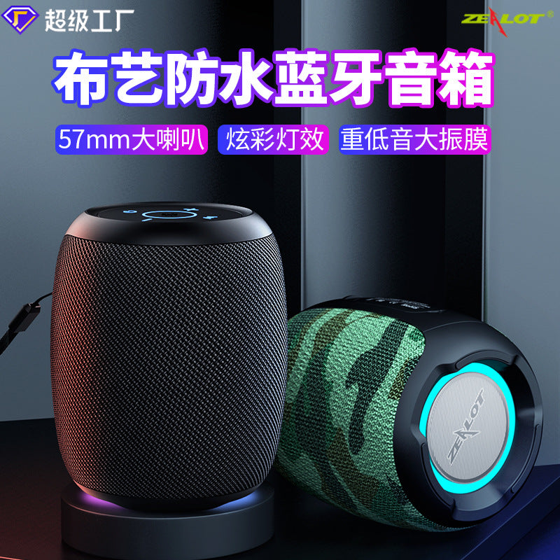 Zealot S53 Cross-border Bluetooth Speaker Subwoofer Large Volume Seven-level Waterproof Portable Outdoor Mini Speaker