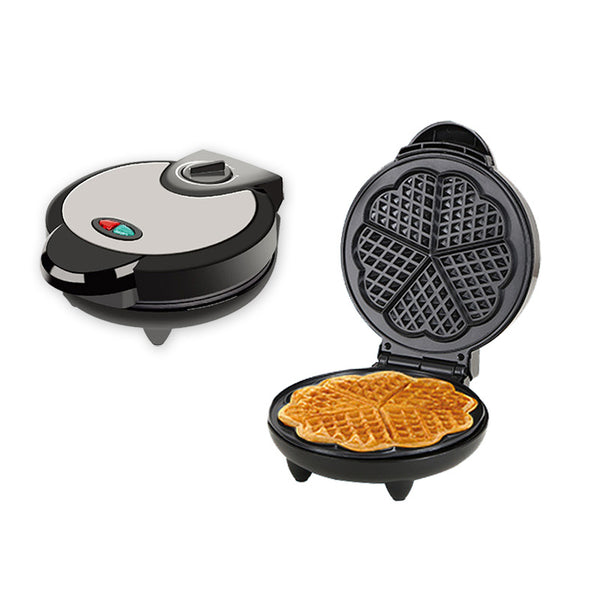 Triangular heart waffle iron made of stainless steel