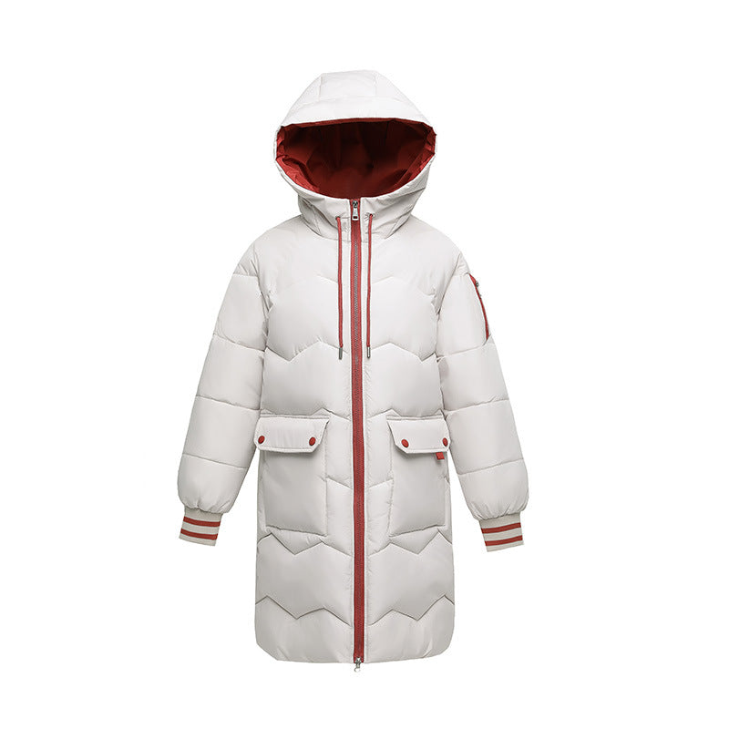 Down Padded Jacket Women&#039;s Winter Clothing 2021 New Korean Version Of Loose Cotton Padded Jacket Women&#039;s Mid-length Thickened Bread Padded Jacket