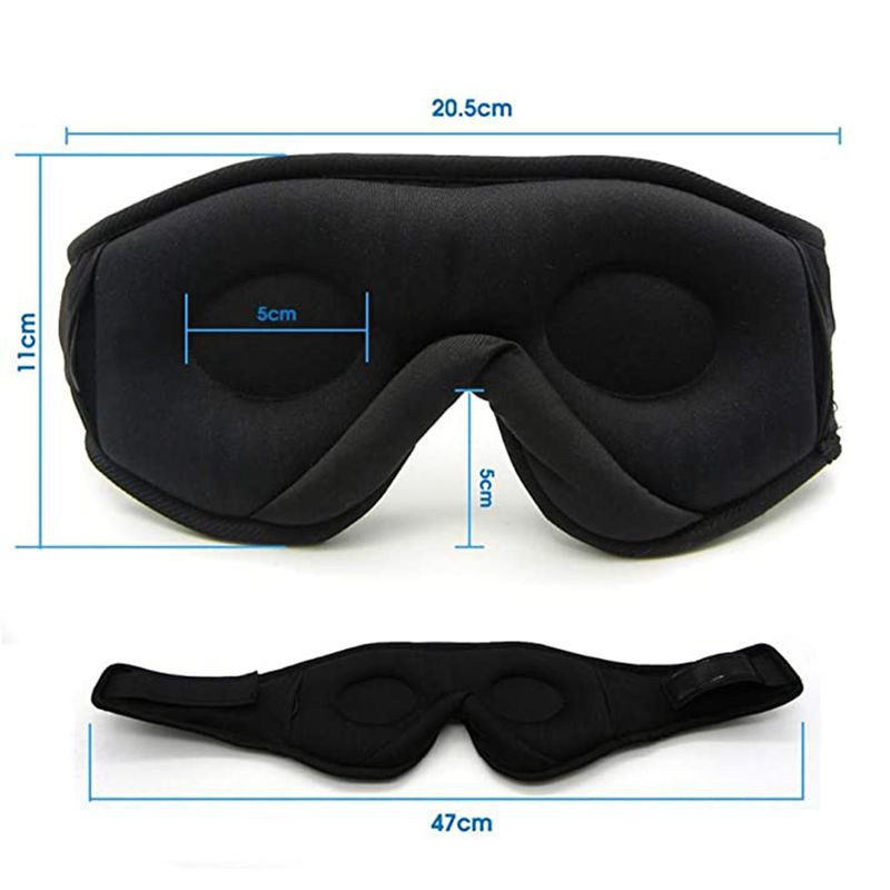 Factory Direct Sales 3D Wireless 5.0 Bluetooth Music Goggles Call Binaural Stereo Music Shading Sleep Goggles