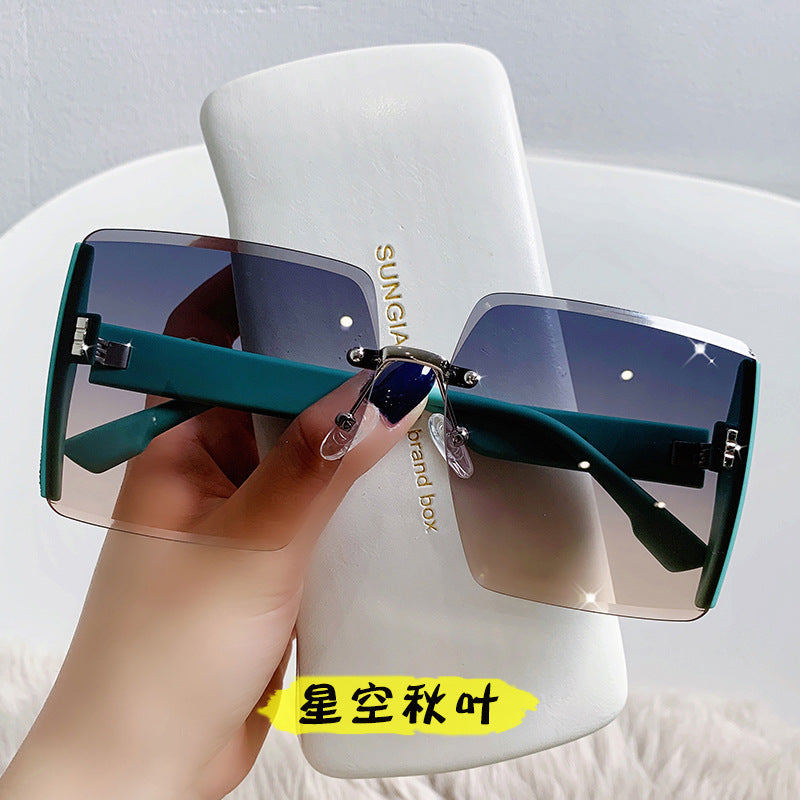 New High-end Sunglasses  Driving Dedicated Big Face Slimming