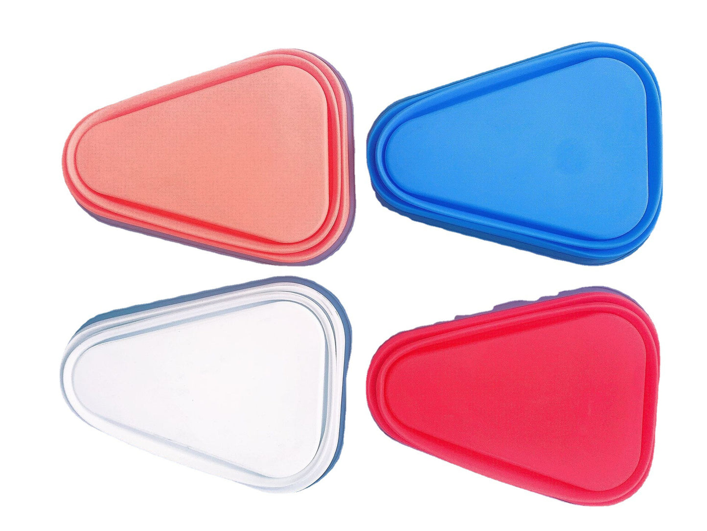 Food Grade Silicone Pizza Folding Box With Lid Sealed Food Storage Box Sandwich Silicone Crisper