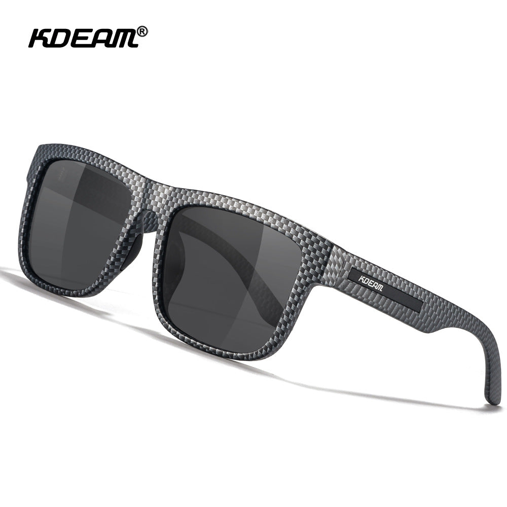 KDEAM New Polarized Sunglasses Men&#039;s And Women&#039;s Square Sunglasses Colorful Real Film Sunglasses Outdoor Driving Glasses