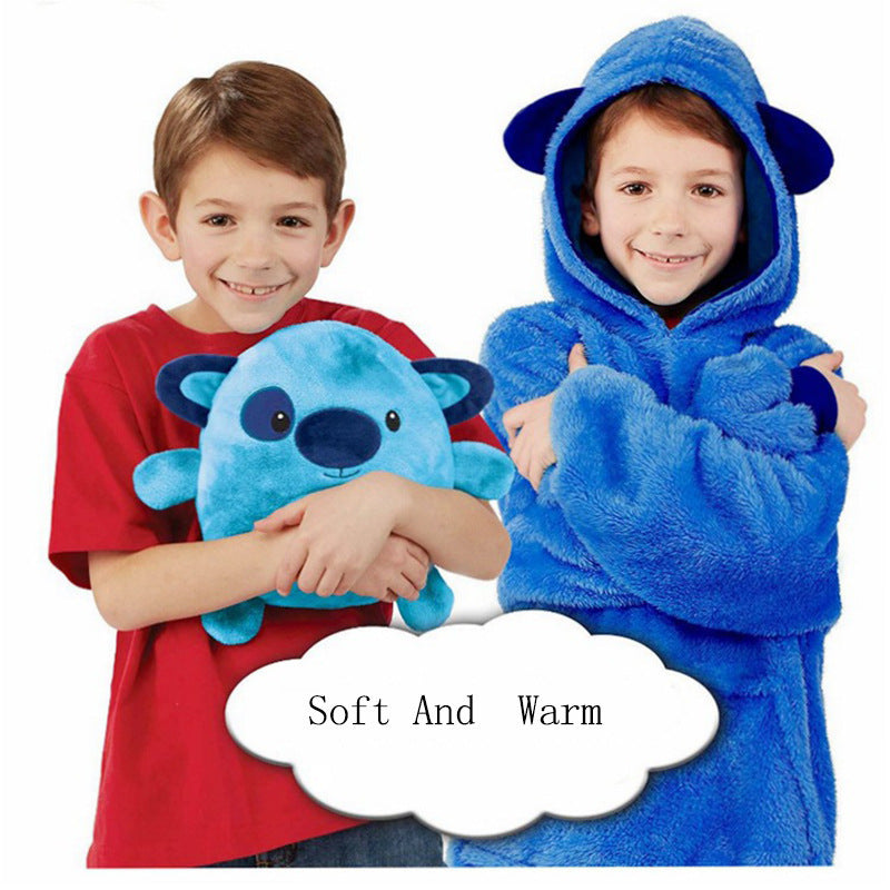 Lazy Pillow Children Storage Pajamas Outdoor Hedging Huggler Pets Pet Shape Fleece Jacket