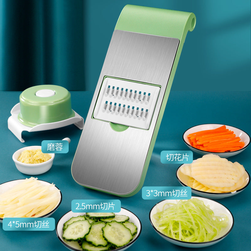 Multifunctional Vegetable Cutter Peeling Potato Shred Artifact Cut Thick Wire Kitchen Household Slicer Grater Grater Scraper Grater