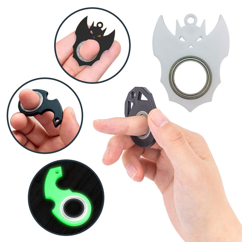 Second Generation Fingertip Spinner Finger Rotation Decompression Keychain Keychainfidget Spinner Decompression Gyro