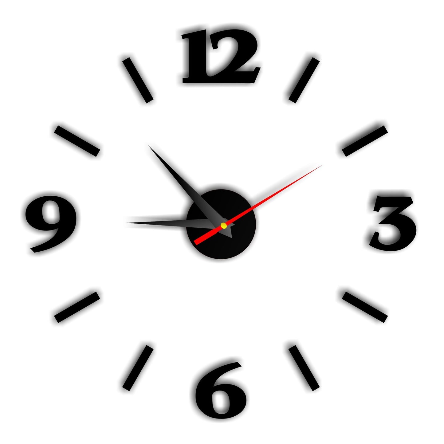 Wall Clock Living Room Personality Clock Large Wall Clock Mute Modern Minimalist Art Digital Clock