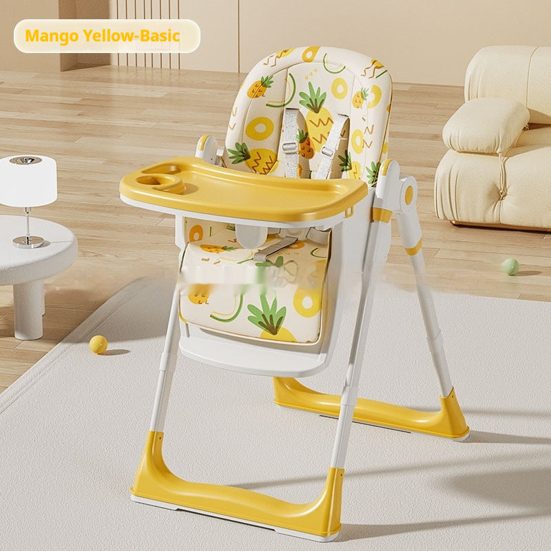 Baby Eating Multifunctional Foldable Children's Dining Table And Chair Household Portable