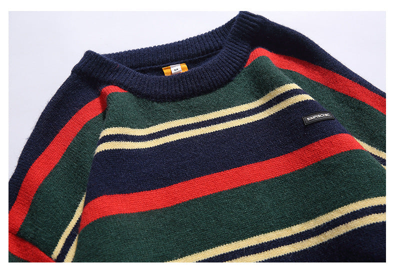 Striped men's sweater