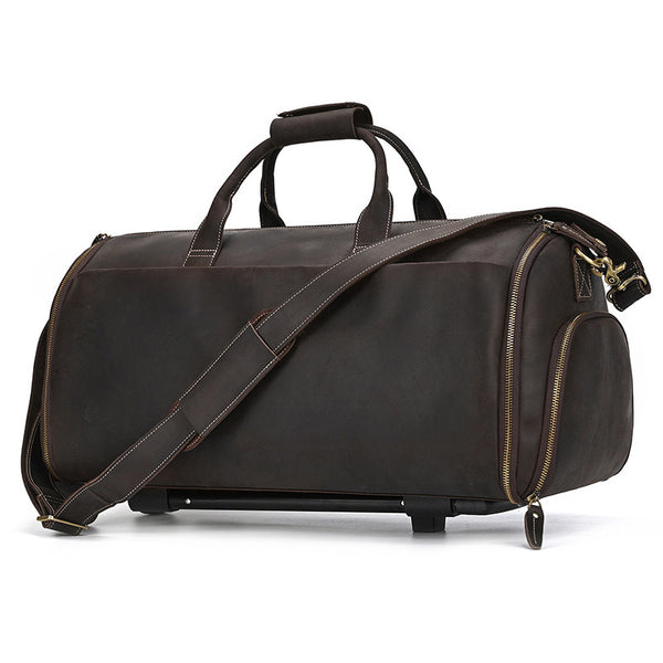 Bolso de piel de caballo con ruedas